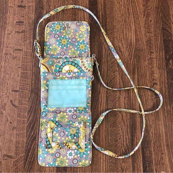 Vera Bradley Lemon Parfait Tiny Traveler Crossbody - Picture 3 of 14